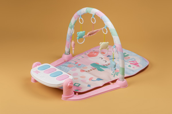 Изображение товара Развивающий коврик Labalu С зеркалом прямоугольный (розовый)