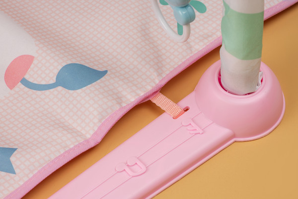 Изображение товара Развивающий коврик Labalu С зеркалом прямоугольный (розовый)