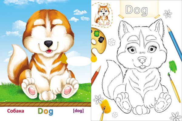 Изображение товара Набор наклеек Учитель-Канц Funny Animals. Веселые животные: английский (4680088300122)