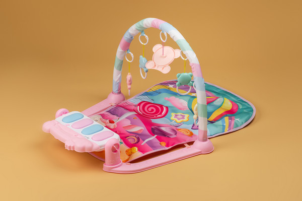 Изображение товара Развивающий коврик Labalu С зеркалом прямоугольный (радужный)