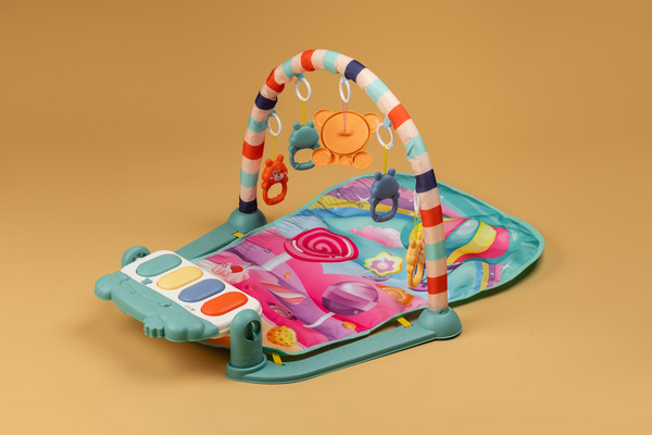 Изображение товара Развивающий коврик Labalu С зеркалом прямоугольный (бирюзовый)