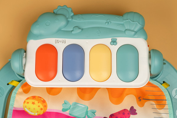 Изображение товара Развивающий коврик Labalu С зеркалом прямоугольный (бирюзовый)