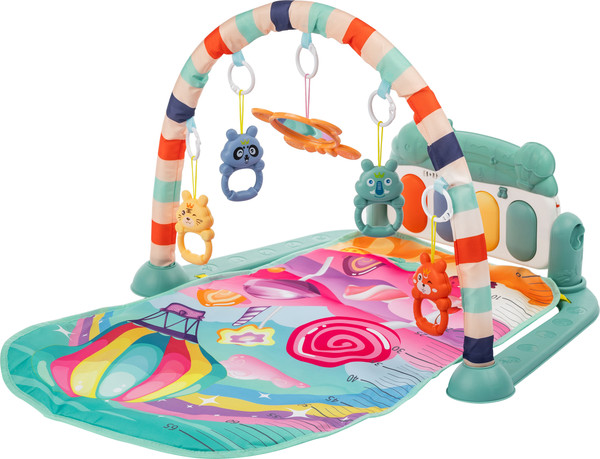 Изображение товара Развивающий коврик Labalu С зеркалом прямоугольный (бирюзовый)