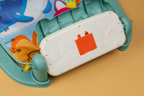 Изображение товара Развивающий коврик Labalu С зеркалом и бегемотом прямоугольный (синий)