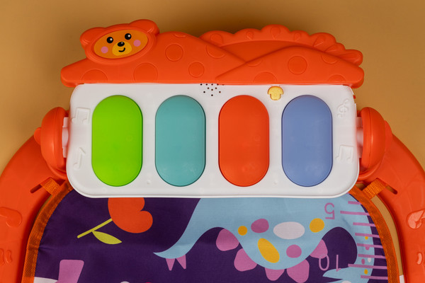 Изображение товара Развивающий коврик Labalu Динозавры прямоугольный (оранжевый)