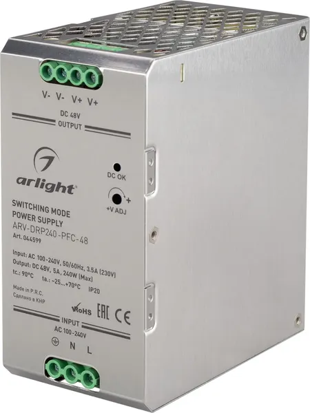 Блок питания для светильника Arlight ARV-DRP240-PFC-48 48V 5A 240W / 044599 — фото 6