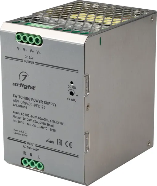 Блок питания для светильника Arlight ARV-DRP480-PFC-24 24V 20A 480W / 040231 — фото 6