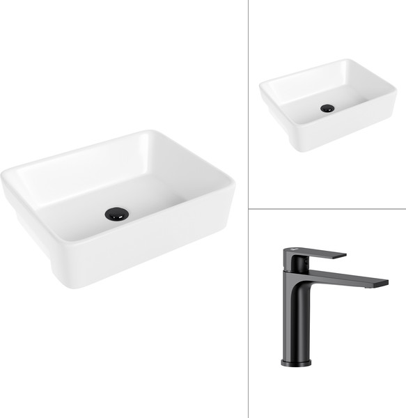 Изображение товара Умывальник со смесителем Lauter 21675 + Reef 21CK678BS