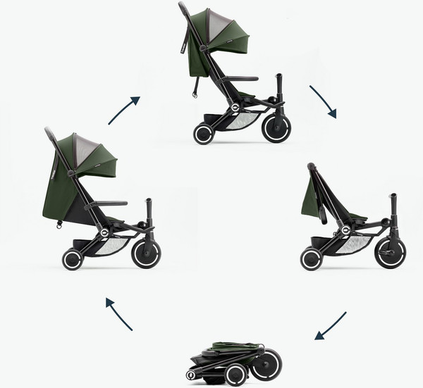 Изображение товара Трехколесный велосипед с ручкой Smart Trike Traveler. Forest Green / 5900801