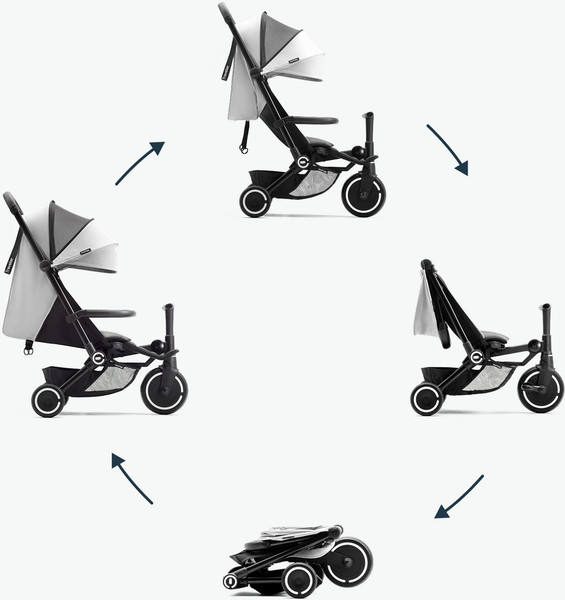 Изображение товара Трехколесный велосипед с ручкой Smart Trike Traveler. Everest White / 5900802