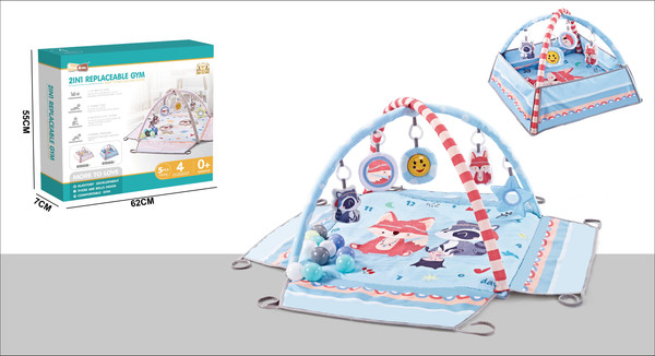 Изображение товара Развивающий коврик Labalu С бортами (голубой)