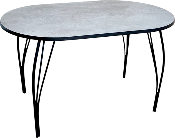 Изображение товара Обеденный стол Arvento Флок 2 овал 110х70 (бетон)