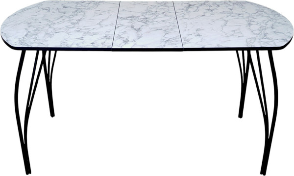 Изображение товара Обеденный стол Arvento Флок 3 раздвижной 110-140х70 (мрамор каррара)
