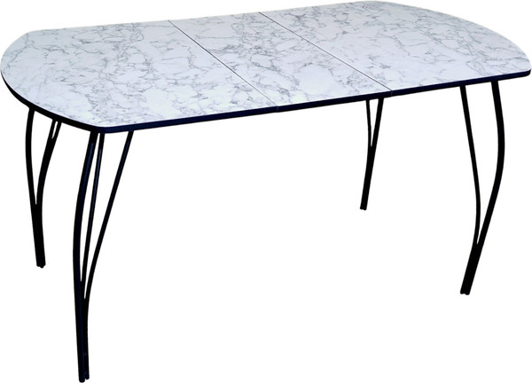 Изображение товара Обеденный стол Arvento Флок 3 раздвижной 110-140х70 (мрамор каррара)