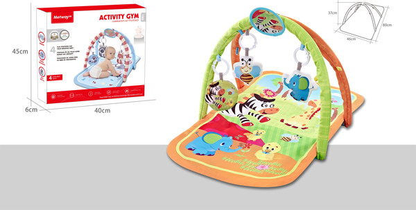 Изображение товара Развивающий коврик Labalu Прямоугольный (оранжевый)