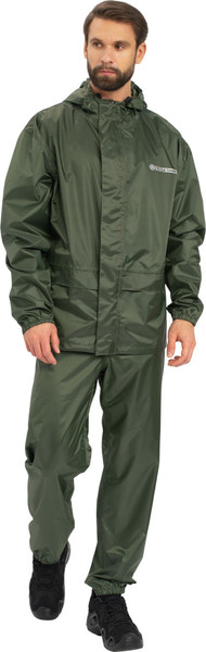 Изображение товара Костюм для охоты и рыбалки Huntsman ВВЗ Шторм Зеленый Таффета PVC20000мм (р.44-46/170, зеленый)