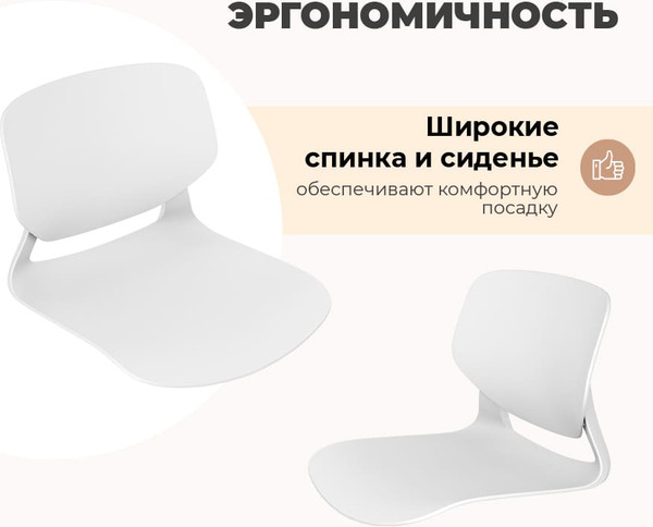 Изображение товара Сиденье для стула Sheffilton SHT-ST59/SB59 (белый/белый)