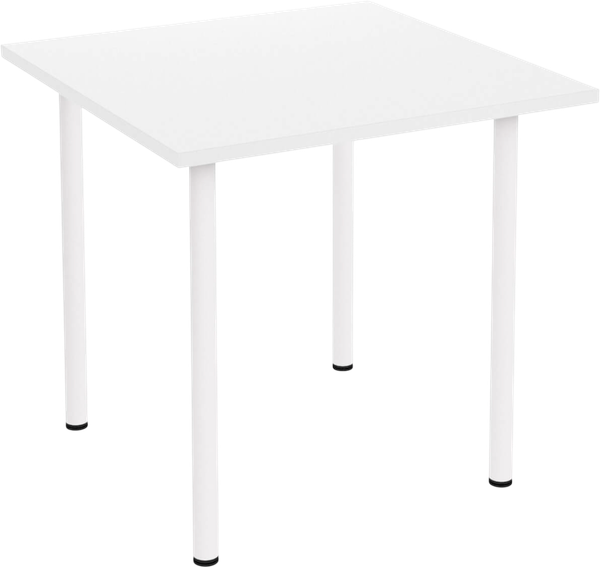 Изображение товара Обеденный стол Sheffilton SHT-TU66/TT 80x80 (белый/белый снег)