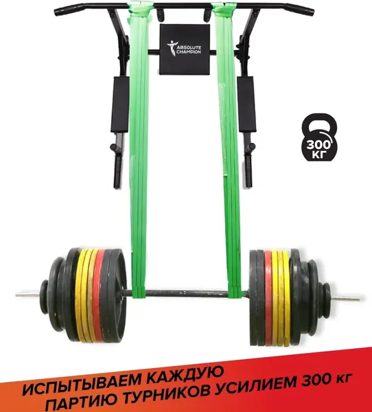 Изображение товара Турник Absolute Champion Триумф Лайт / АЧ 11725 (черный с черными ручками)