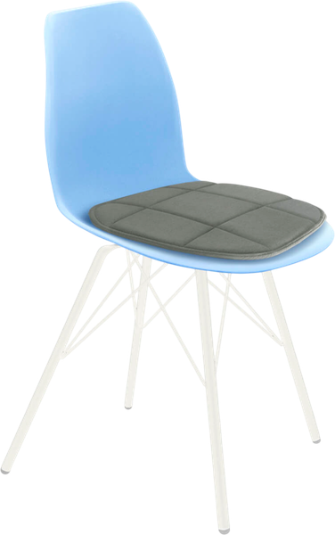 Изображение товара Стул Sheffilton SHT-ST29-CN4/S37 (голубой/серый/белый муар)