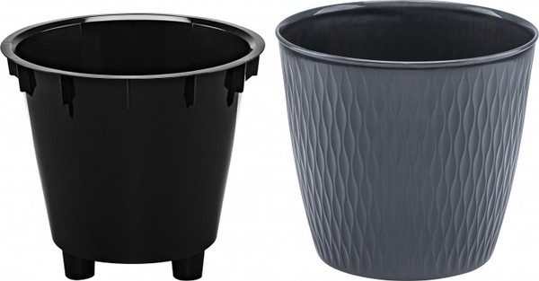Изображение товара Кашпо El Casa Керама / 640562 (графит)