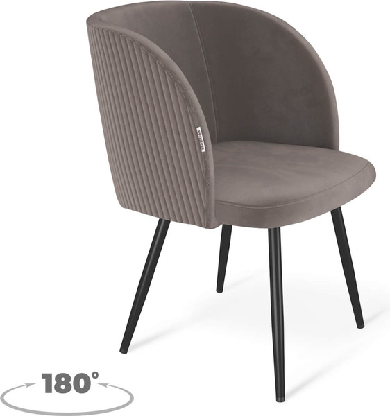 Изображение товара Стул Sheffilton SHT-ST33-4/S1470-VP (кофе мокко/вельвет/черный муар)