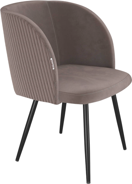 Изображение товара Стул Sheffilton SHT-ST33-4/S1470-VP (кофе мокко/вельвет/черный муар)