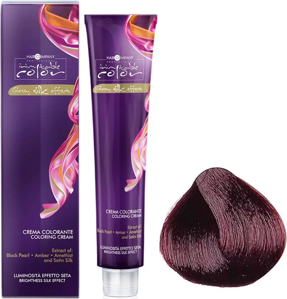 Изображение товара Крем-краска для волос Hair Company Inimitable Color Glossy silk effect тон 5.56 (100мл)