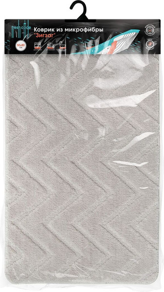 Изображение товара Коврик для ванной Fresh Code Зигзаг 50x80 77313