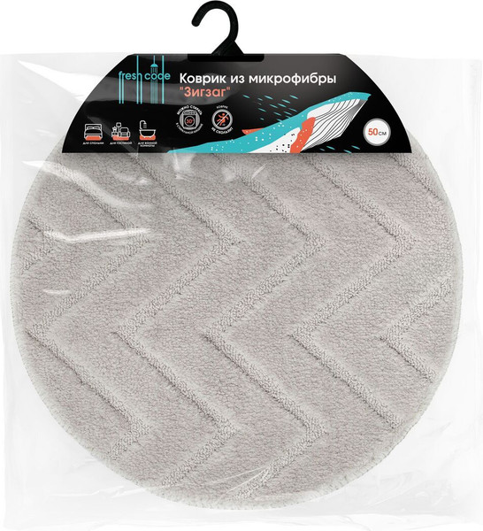 Изображение товара Коврик для ванной Fresh Code Зигзаг 77315