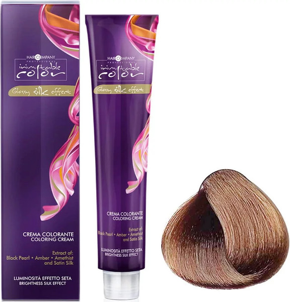 Изображение товара Крем-краска для волос Hair Company Inimitable Color Glossy silk effect тон 7.34 (100мл)