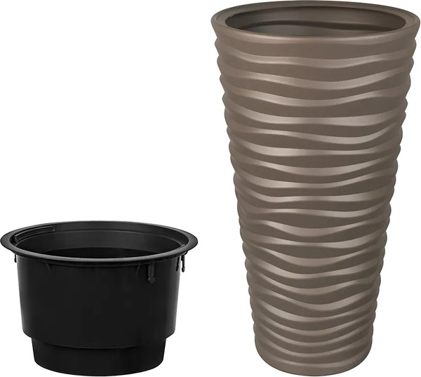 Изображение товара Кашпо El Casa Сэнди / 640565 (серый/коричневый)