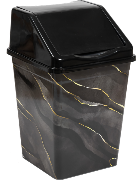 Изображение товара Мусорное ведро Bradex 941057 (10л, черный мрамор)