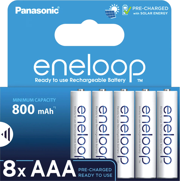 Изображение товара Комплект аккумуляторов Panasonic Eneloop AAA 800 / BK-4MCDE/8HH (8шт)