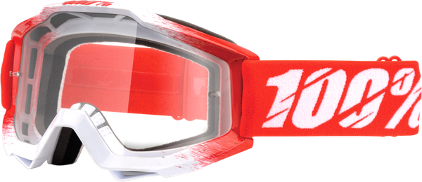 Изображение товара Мотоочки 100% Strata MX Replica 201-7800 (белый/красный)