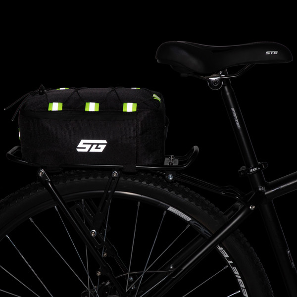 Изображение товара Сумка велосипедная STG FB-017 / Х126959 (черный/салатовый)