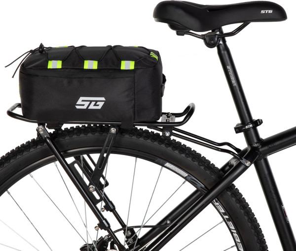 Изображение товара Сумка велосипедная STG FB-017 / Х126959 (черный/салатовый)