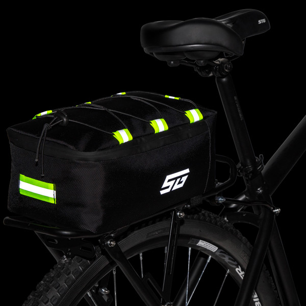 Изображение товара Сумка велосипедная STG FB-017 / Х126959 (черный/салатовый)