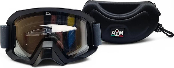 Изображение товара Мотоочки AiM Pro с двойной линзой 186-100 (черный матовый)