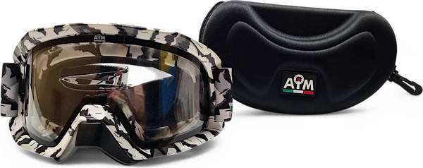 Изображение товара Мотоочки AiM Pro с двойной линзой 186-101 (камуфляж глянцевый)