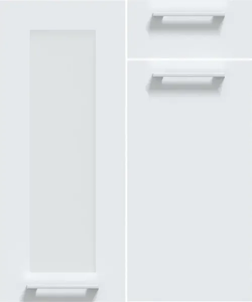 Изображение товара Кухонный гарнитур Интерлиния Мила Gloss 2.4-ПМ2 (белый/белый/дуб бунратти)