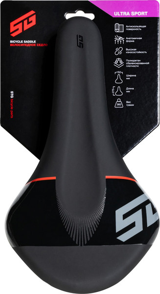 Изображение товара Сиденье для велосипеда STG K340 / Х126568 (черный)