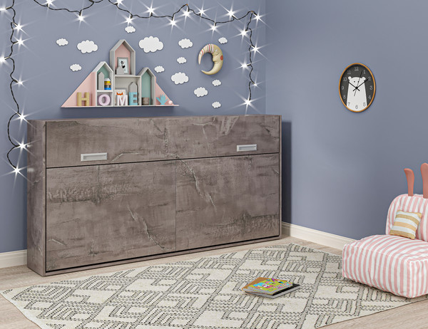 Изображение товара Шкаф-кровать трансформер Макс Стайл TNT 90x200x18 BySpan (onyx 817)