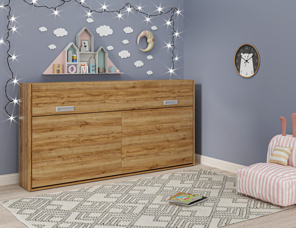 Изображение товара Шкаф-кровать трансформер Макс Стайл TNT 90x200x18 BySpan (дуб кантри золотой 389)