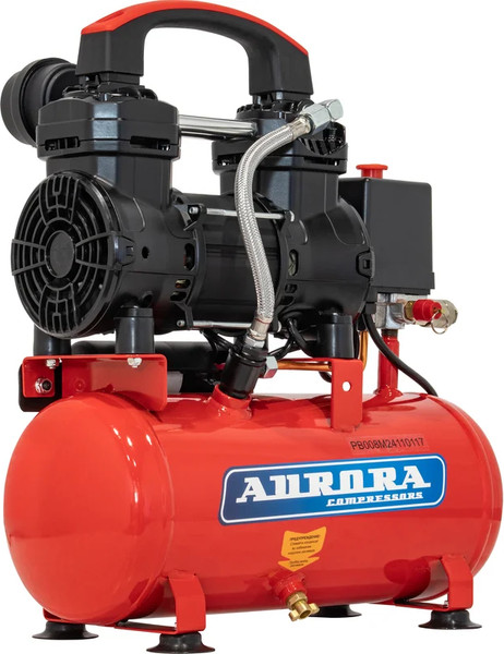Изображение товара Воздушный компрессор AURORA Passat-8m Black (8л, 160л/мин, 0.81кВт)