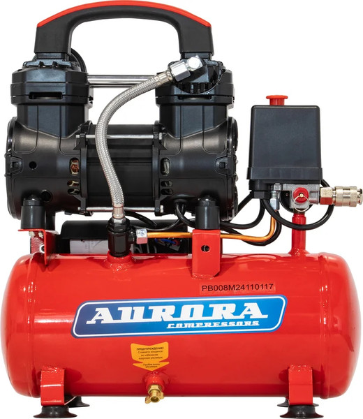 Изображение товара Воздушный компрессор AURORA Passat-8m Black (8л, 160л/мин, 0.81кВт)