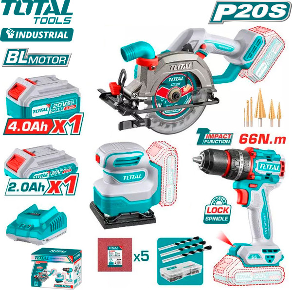 Изображение товара Набор электроинструмента TOTAL TOSLI241193
