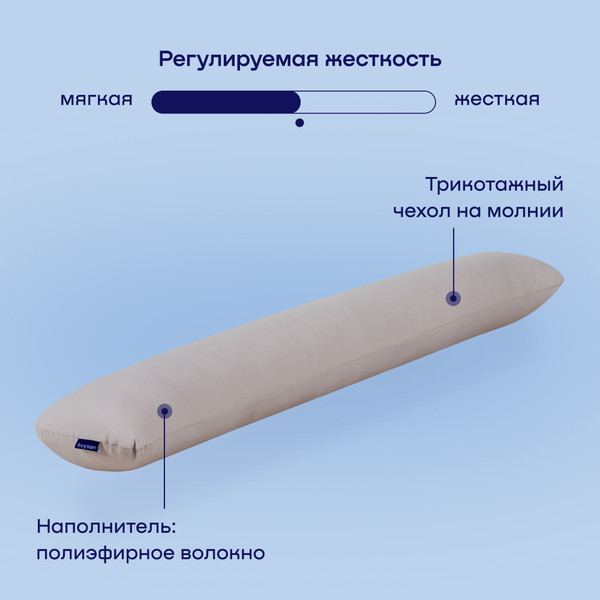 Изображение товара Подушка для беременных buyson BuyComfy (серый)