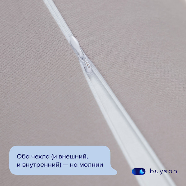 Изображение товара Подушка для беременных buyson BuyComfy (серый)
