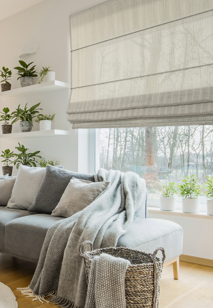 Изображение товара Римская штора Delfa Макси GMB Sanfor 3409 СШД-02М 550/711 (150x180, серый)